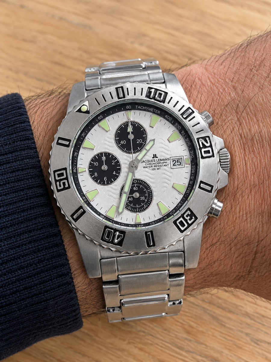 Jacques Lemans Chronograph Swiss Cased - Καινούργιο