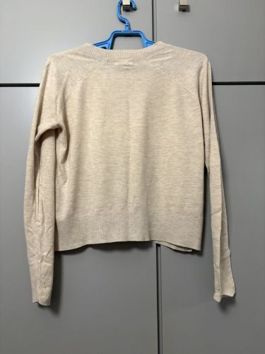 Μπεζ Λεπτό Πλεκτό Μπλουζάκι H&M (Small)