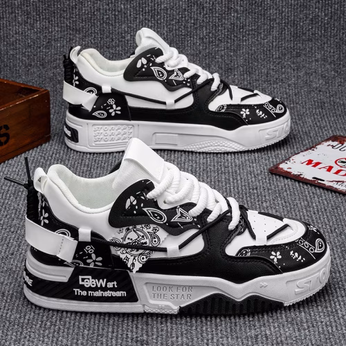 Αντρικά sneakers μαυρο με λευκό
