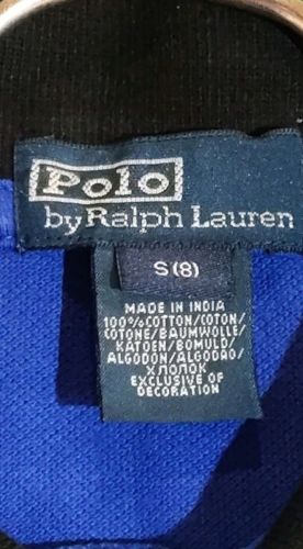 Polo Ralph Lauren μακρυμάνικη μπλούζα polo, μπλε, μέγεθος 8