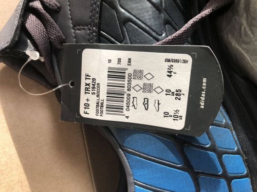 Adidas F10+ Spider TRX TF, US 10.5, black-blue
